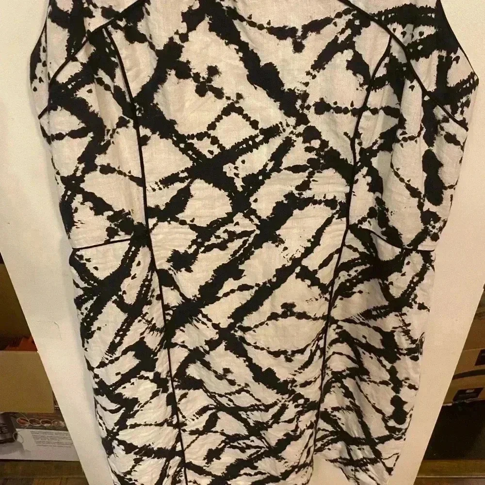 Cynthia Rowley Tie Dye RacerBack Linen Dress - Picture 3 of 8